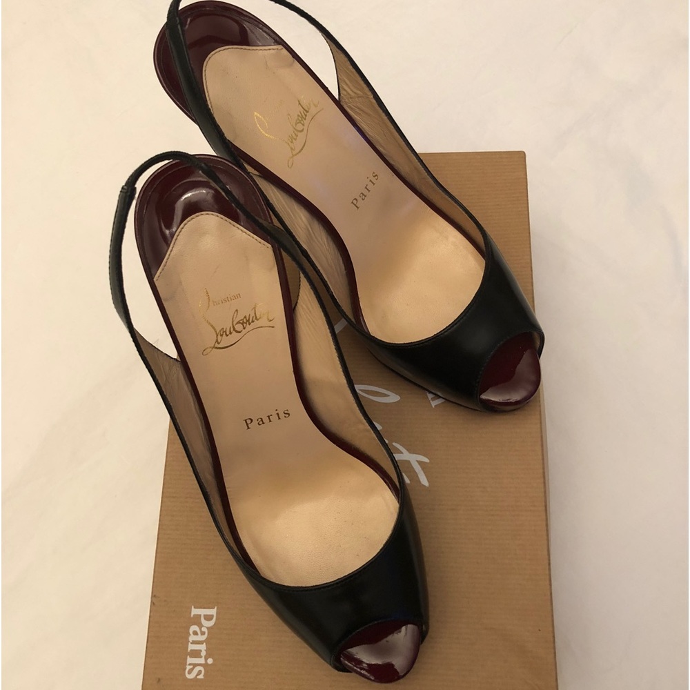 Christian loubatian stiletto shoes in 38.5